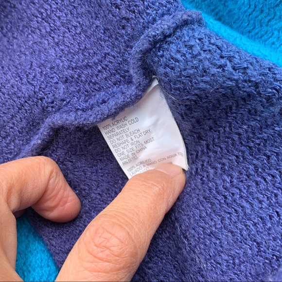 Blue/Purple Ohmbre Infinity Scarf - Picture 4 of 5